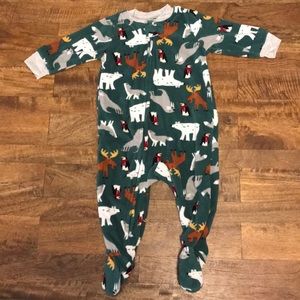 3/$20 🎄 Fleece Sleeper - Christmas - 6M